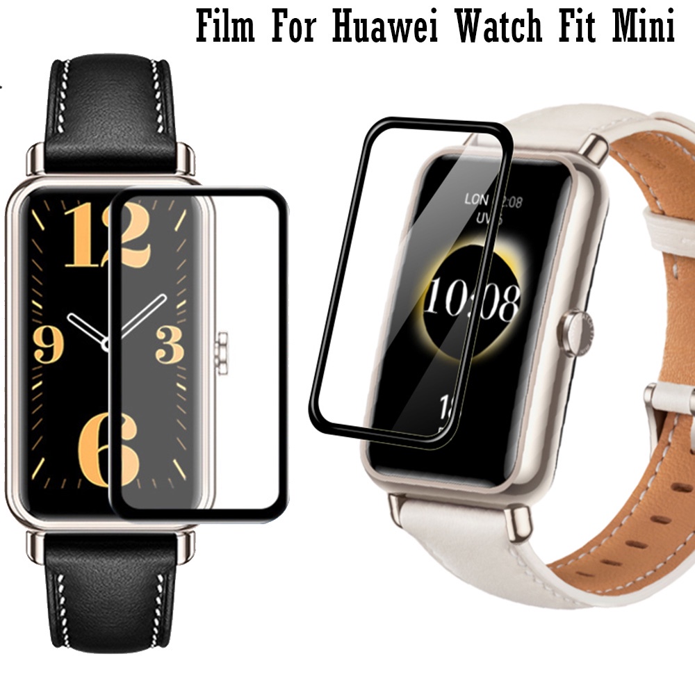 Set 2 Miếng Dán Trong Suốt Bảo Vệ Màn Hình Viền Cong 3D Cho Đồng Hồ Thông Minh Huawei Watch fit 2