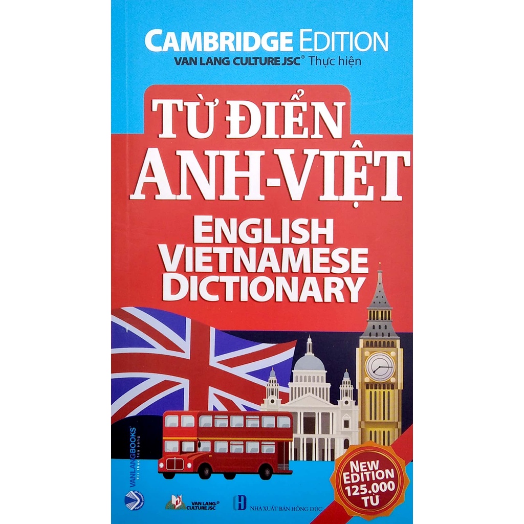 Sách - Từ Điển Anh - Việt 125.000 Từ (Tái Bản) (Vanlang Culture JSC)