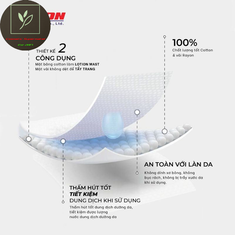 (TẶNG 30 MIẾNG) Bông Tẩy Trang Pop Puf Túi Zip 90 Miếng