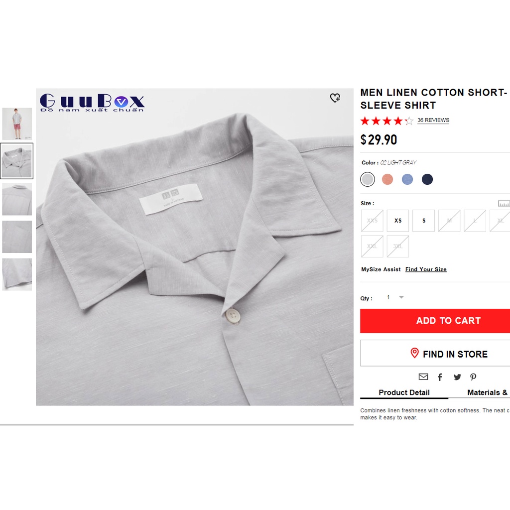 Sơ mi ngắn tay cổ vest chất đũi, có Big size