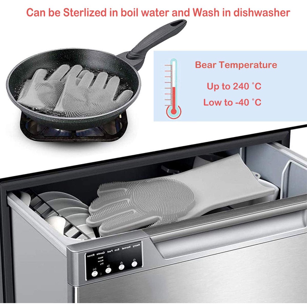 Bàn chải tắm silicon bọt cho chó mèo Găng tay dùng để tắm cho chó mèo, massage tẩy lông