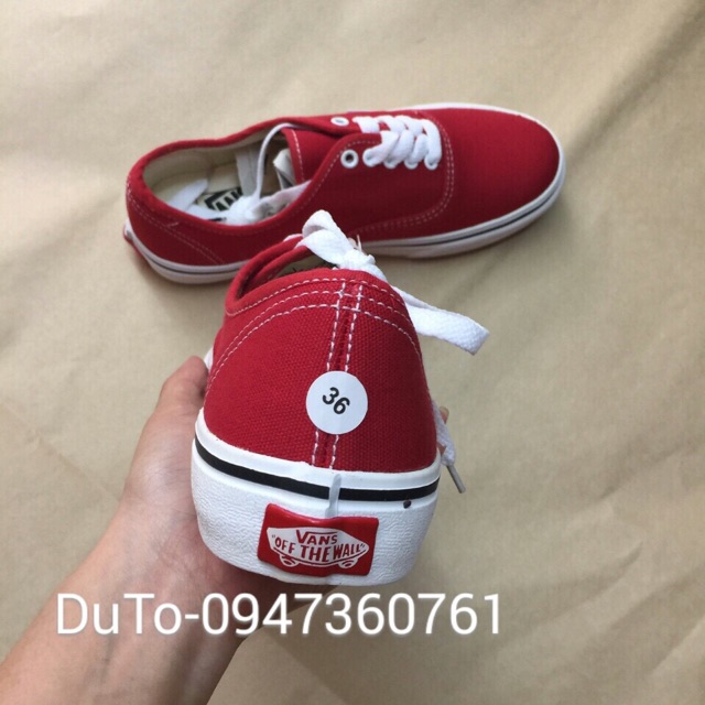 [FULLBOX] Giày Van classic đỏ size 36-&gt;43