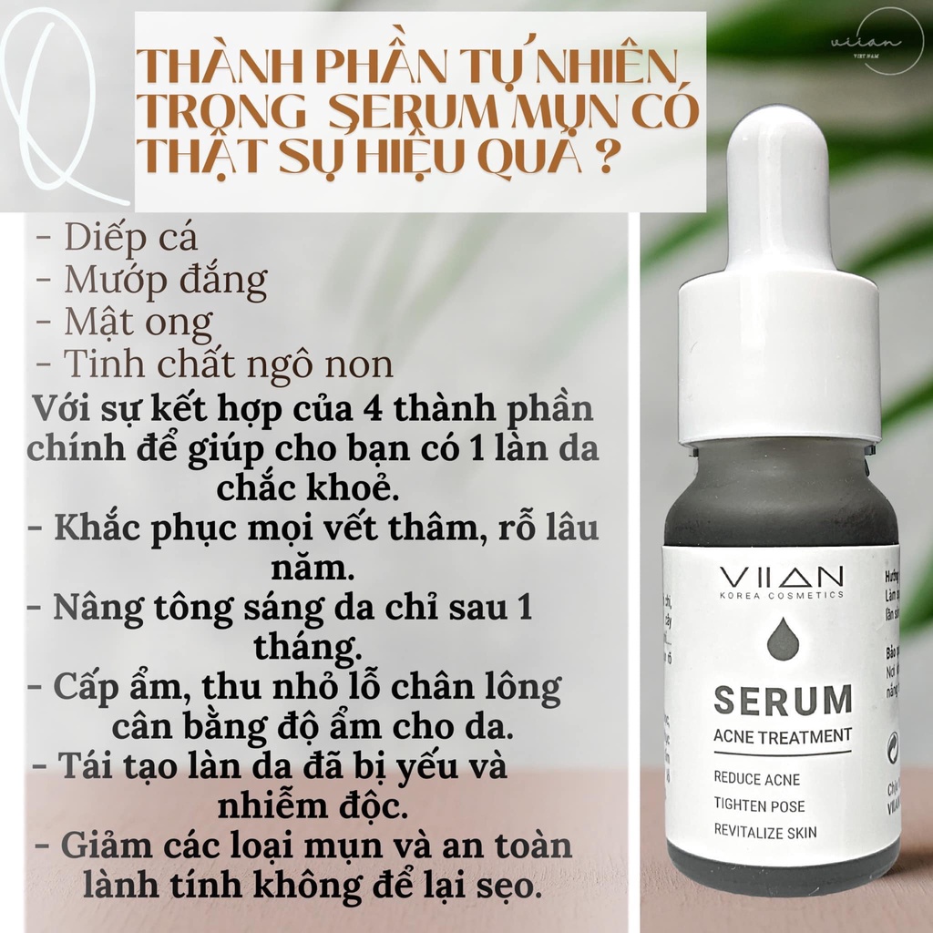 SERUM GIẢM MỤN VIIAN [ tinh chất làm giảm mụn sáng da]