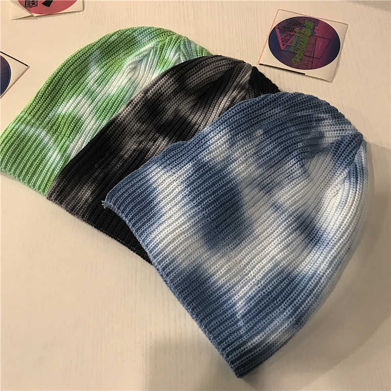 Mũ Len Dệt Kim Ngắn Nhuộm Màu Thời Trang 227738Mũ Len Nam Nữ Ấm Áp Bằng Da