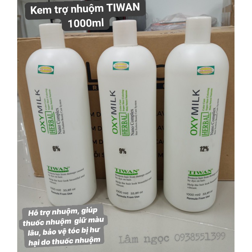 Oxy sữa Tiwan  FREESHIP , siêu dưỡng nhuộm tóc không kích ứng rát da đầu 1000ml cao cấp cho salon tóc chuyên nghiệp