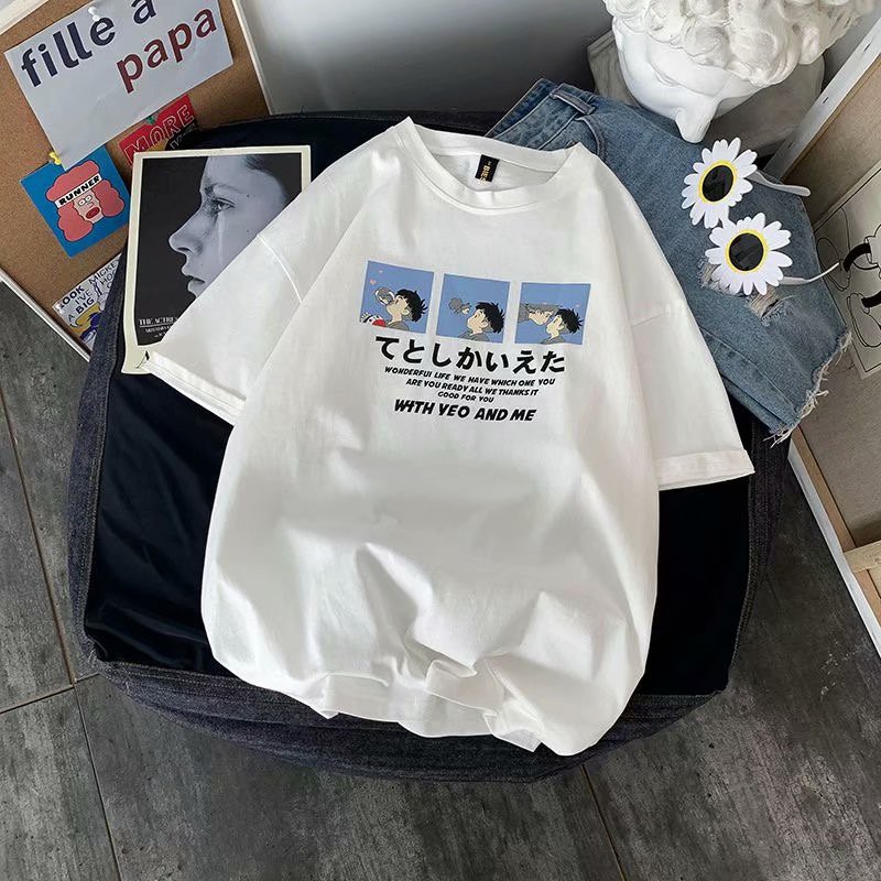 Áo Thun Ngắn Tay Thời Trang Mùa Hè Dành Cho Nam Nữ Size M-3XL | BigBuy360 - bigbuy360.vn