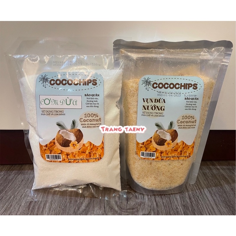 Cơm dừa sấy khô / Vụn dừa nướng Cocochips 500g