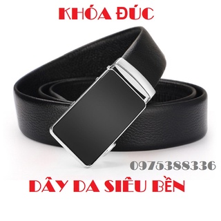 [Dây lưng] Thắt Lưng Da Nam Hàng Hiệu BAELLERRY Khóa Cài Cao Cấp. Dây Nịt Nam Da Bò 100% Chính Hãng Mạ Bạc Nam Tính GC35