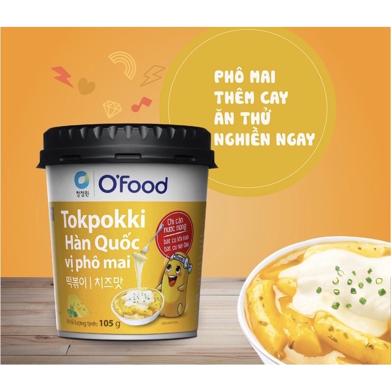 [5 vị] Tokpokki/Tokbokki ăn liền Hàn Quốc O'food hộp 105g | BigBuy360 - bigbuy360.vn