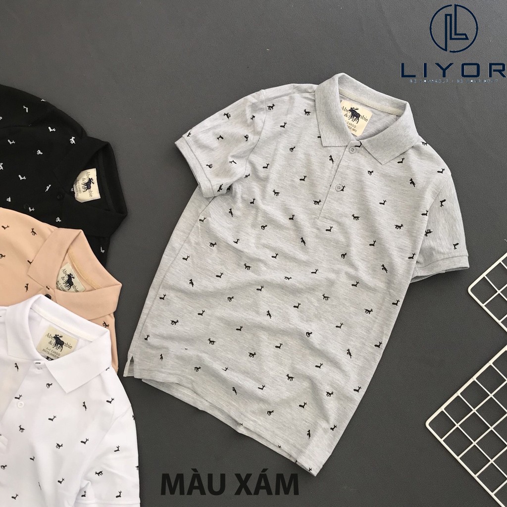 Áo Thun Có Cổ Nam LIYOR Áo Thun Nam Polo ngắn tay co giãn không tróc hình không nhăn form regular sang trọng  ATCS048 | BigBuy360 - bigbuy360.vn