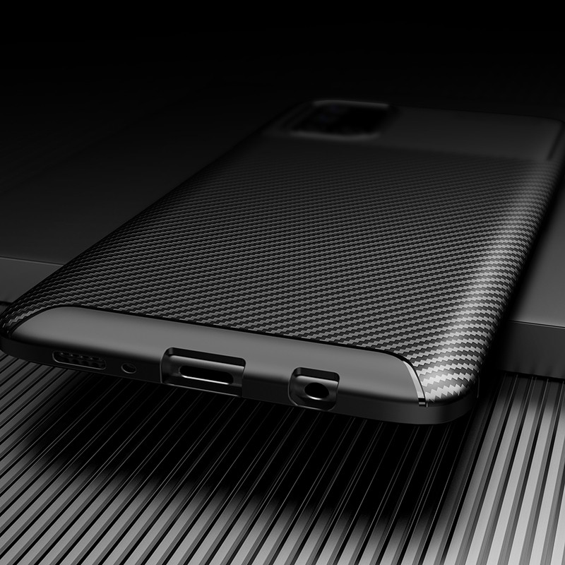 Ốp điện thoại mềm sợi carbon siêu mỏng chống va đập cho Samsung Galaxy M51