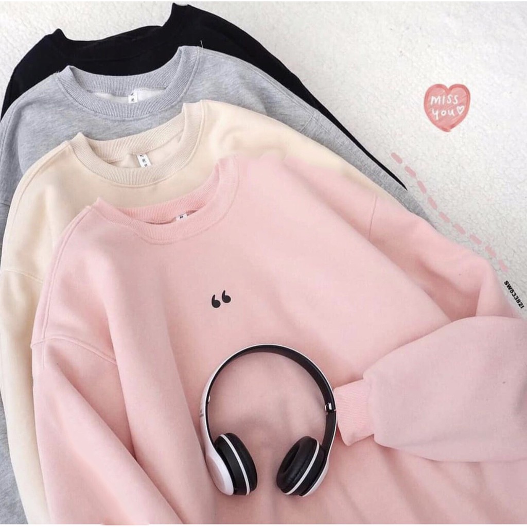 [Mã WARUN27 giảm 12k đơn 99k] Áo Sweater DẤU PHẨY Unisex (Bo VẢI) 1hitshop | BigBuy360 - bigbuy360.vn