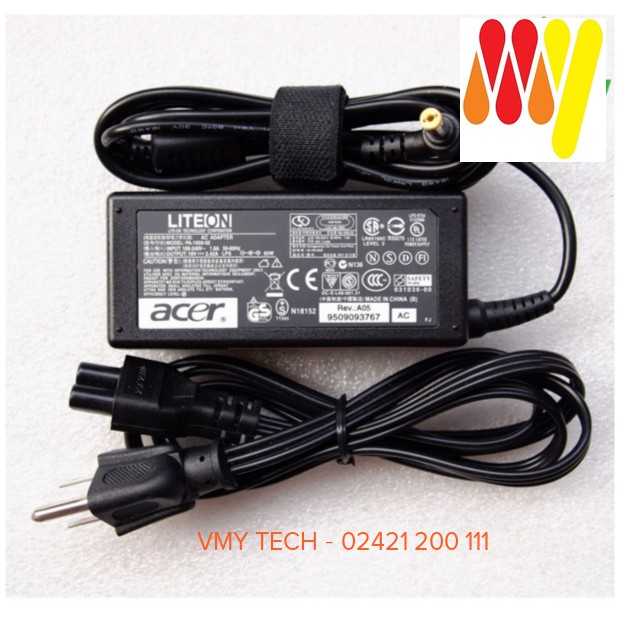 SẠC LAPTOP ACER CHÍNH HÃNG 19V-3.42A (ADAPTER ACER 19V-3.42A) ZIN