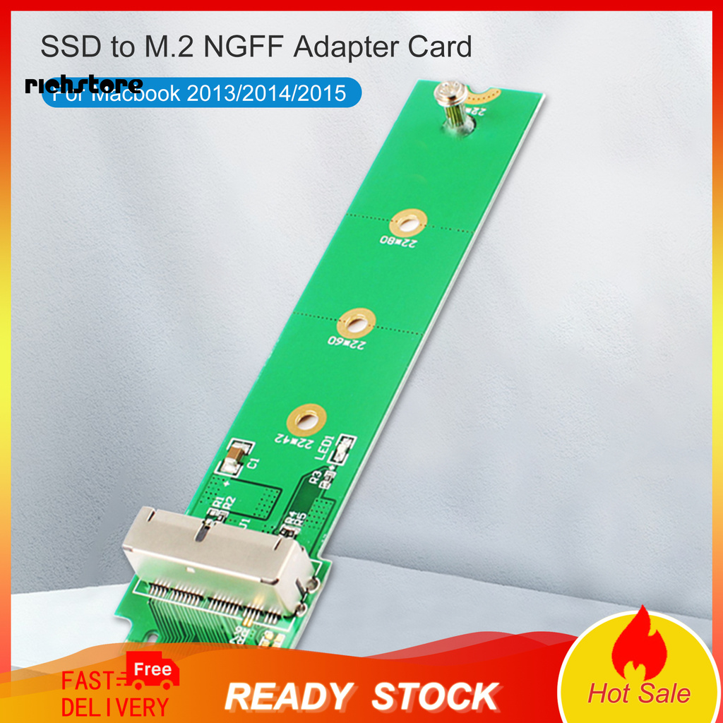 Card Chuyển Đổi Xdnzx Ssd 12 + 16-pin Sang M.2 Ngff Cho Macbook 2013 / 2014 / 2015
