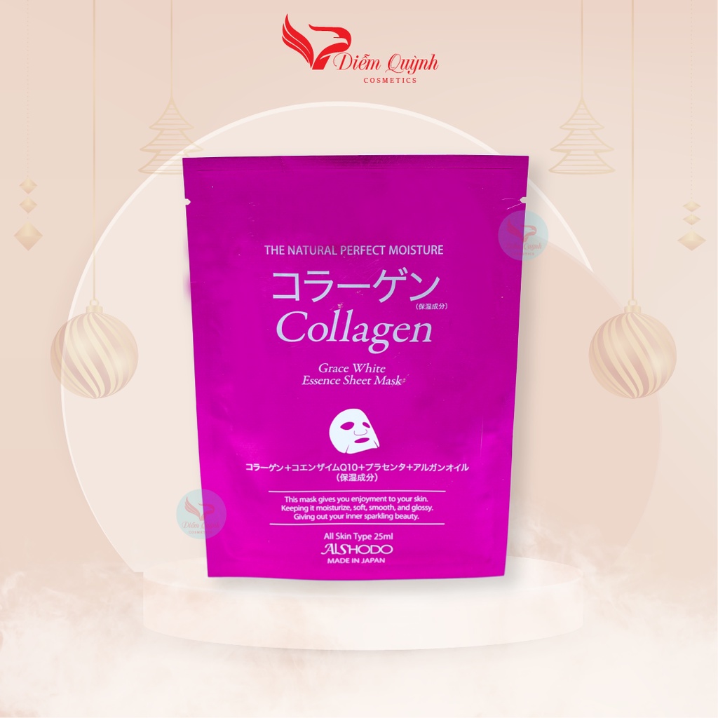 Mặt Nạ Dưỡng Da Collagen Aisshodo Grace White Essence Mask