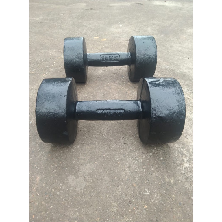 Cặp tạ tay gang đúc 10kg nguyên khối ( 2 chiếc)