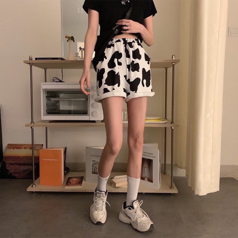 Quần Đùi Bò Sữa Cute, Quần Short Nữ Hoạ Tiết Bò sữa_TopOneStore | BigBuy360 - bigbuy360.vn