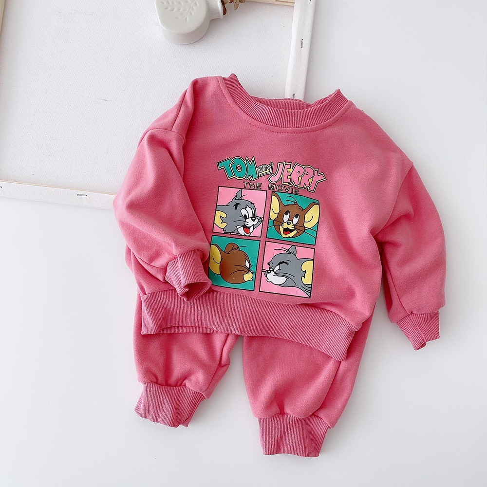 [TOM &amp; JERRY] BỘ DÀI TAY THU ĐÔNG TOM &amp;JERRY XINH XẮN CHO BÉ