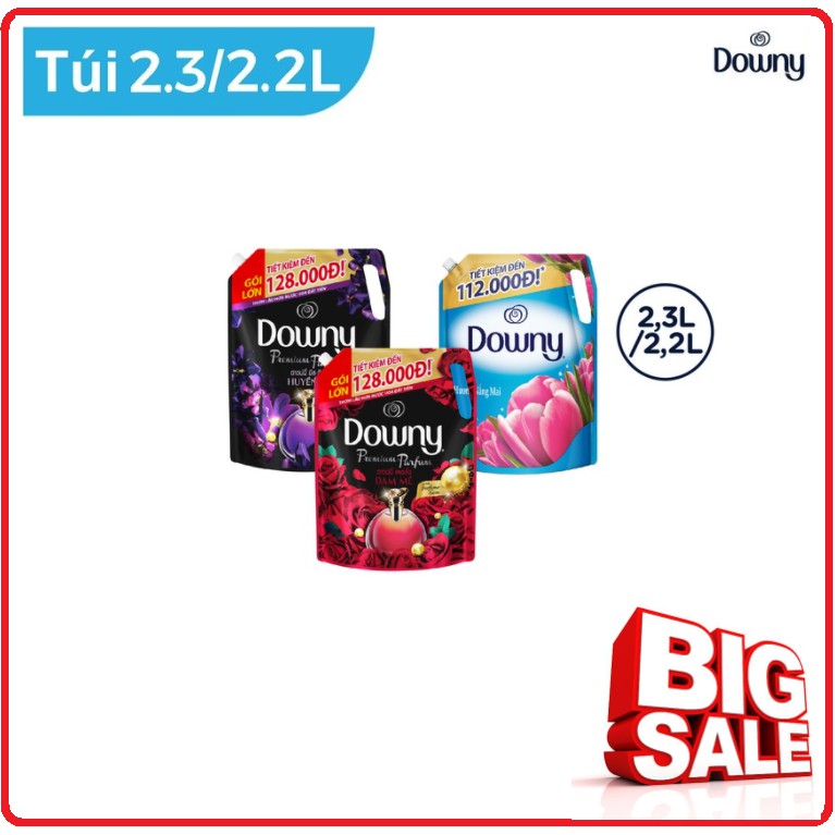 Nước Xả DOWNY Hương Nước Hoa Túi 2,2L/2L