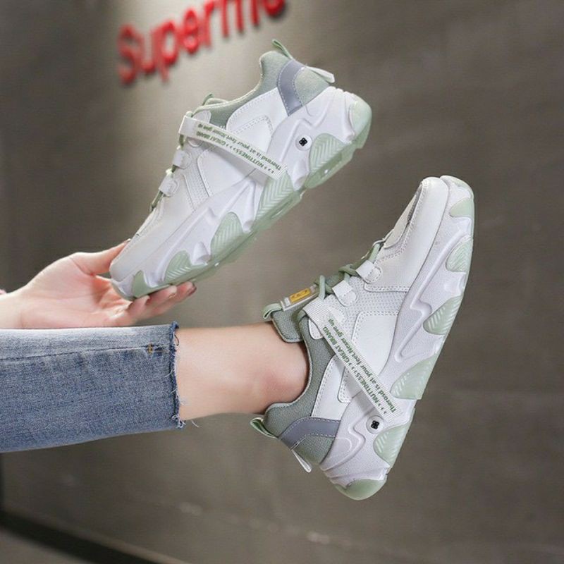 ( 2 Màu ) Giày Thể Thao Nữ Sneaker Mới 5S Kiểu Dáng Mới , Giày Nữ Mới Kiểu Dáng Hàn Quốc Hot Trend 2020