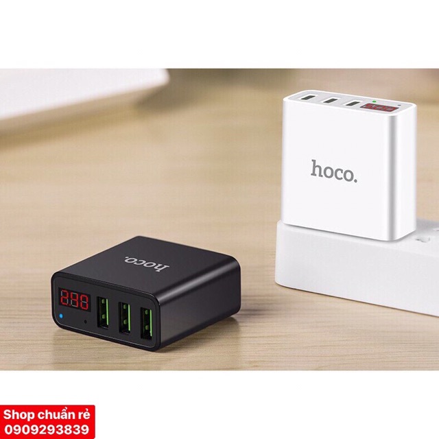 Cóc Sạc 3 Cổng Ra USB Chính Hãng HoCo C15