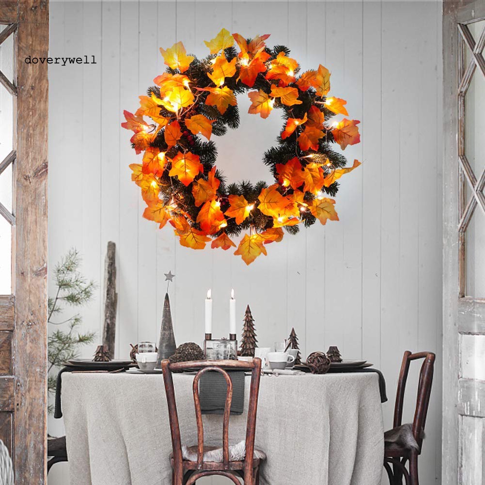 Dây Đèn Led 20 Bóng Hình Lá Phong 200/300cm Dùng Trang Trí