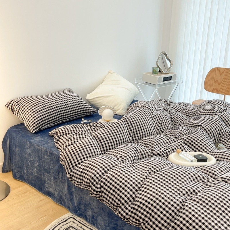 Set Bộ Vỏ Nỉ Nhung Sữa, Chất Nỉ Nhung Mềm, Êm, Ấm Áp_shinbedding