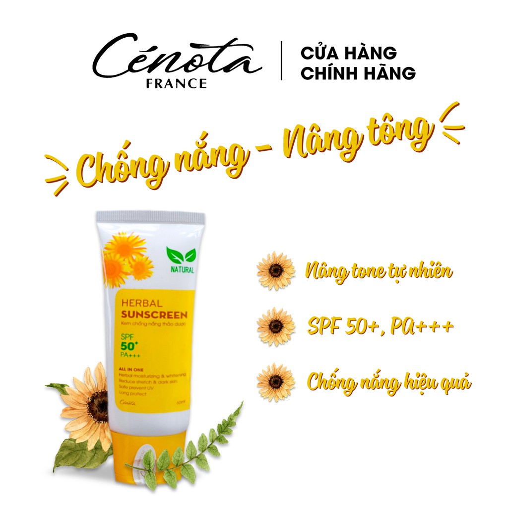 Kem chống nắng thảo dược Cenota AN TOÀN cho cả Mẹ bầu Sau sinh