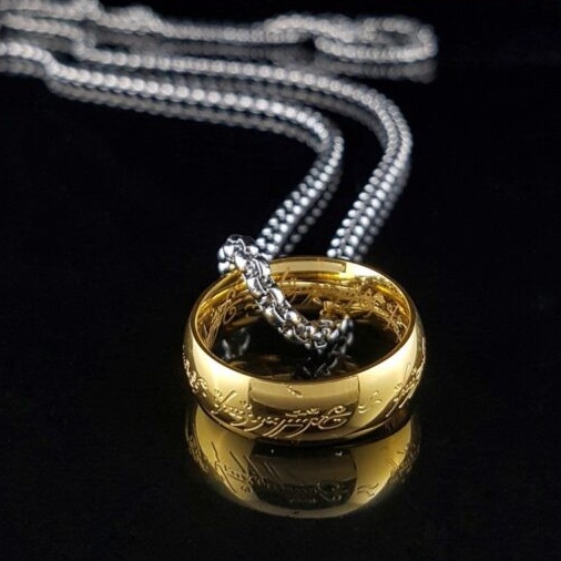 Vòng cổ Aprille Lord of the Ring unisex nam nữ thép titan không han gỉ phụ kiện thời trang độc đáo cá tính