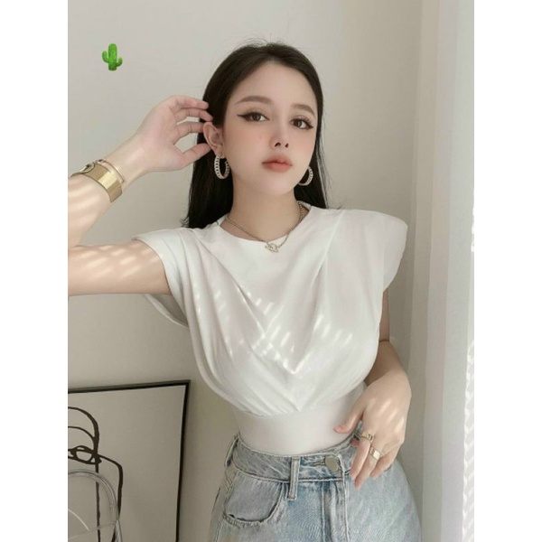 Áo croptop borip bồng siêu xinh