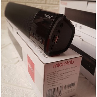 Loa bluetooth Microlab MS212 (Bluetooth, FM, Thẻ nhớ, USB, AUX, Pin sạc 8 tiếng) - Hàng Chính Hãng