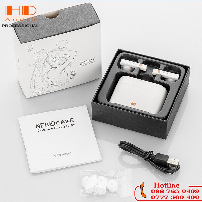 Tai Nghe Không Dây Moondrop Nekocake -kết nối Bluetooth -Chống tiếng ồn