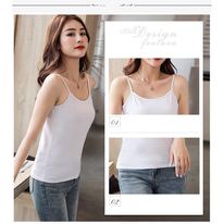 Áo hai dây thun nữ vải cotton 100% co dãn