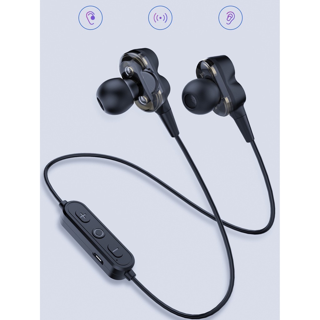 Cao Cấp - Tai Nghe Bluetooth Âm Thanh Vòm 8D KT2 Pro Bass 2019 Âm Thanh Siêu Hay, Nghe EDM Cực Phê