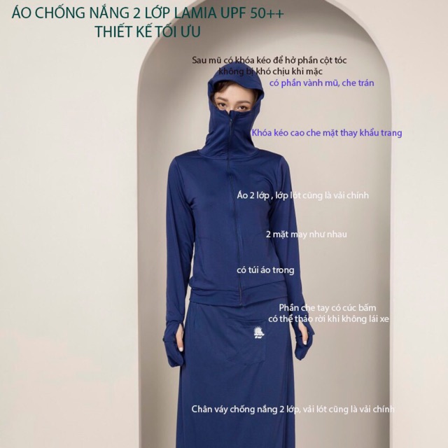 [ HÀNG VNXK] SÉT VÁY_ÁO CHỐNG NẮNG U_NI VẢI XUẤT DƯ VNXK [ ẢNH THẬT]