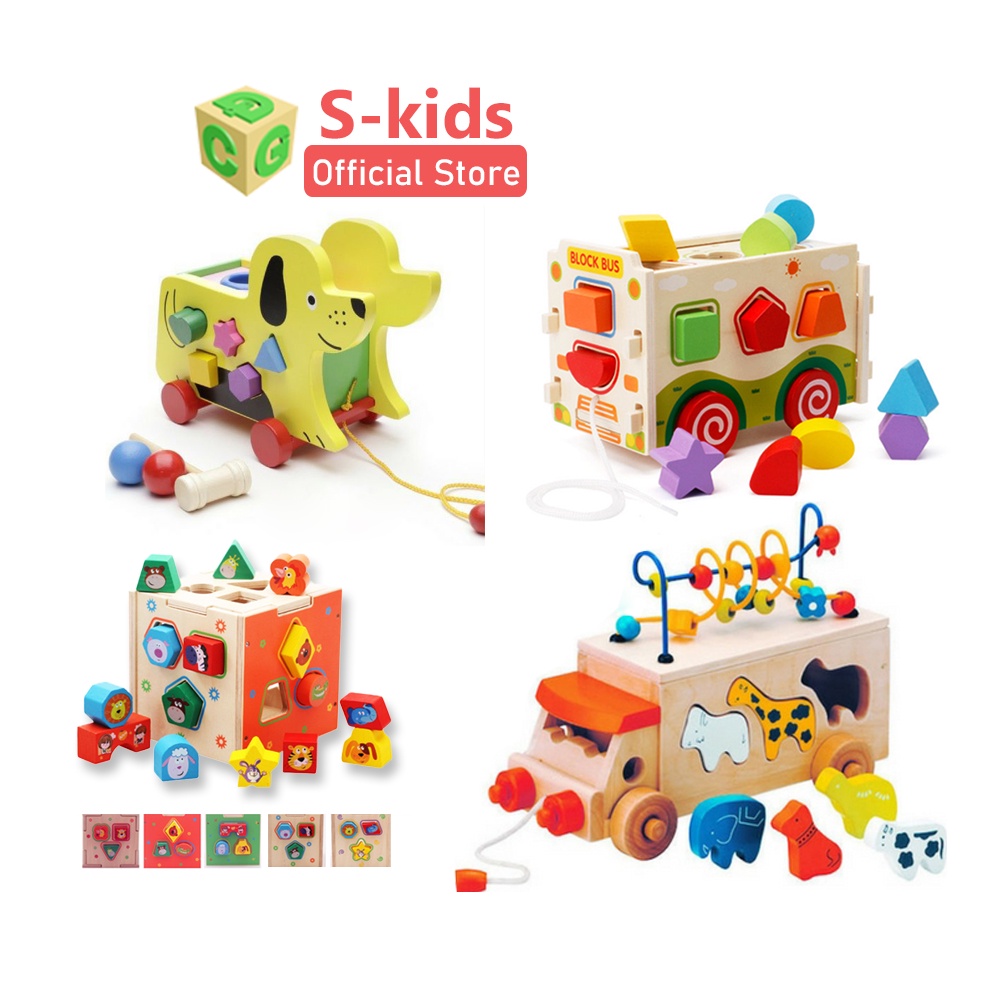 Đồ chơi gỗ s-kids, hộp thả hình khối thông minh cho bé. - ảnh sản phẩm 1