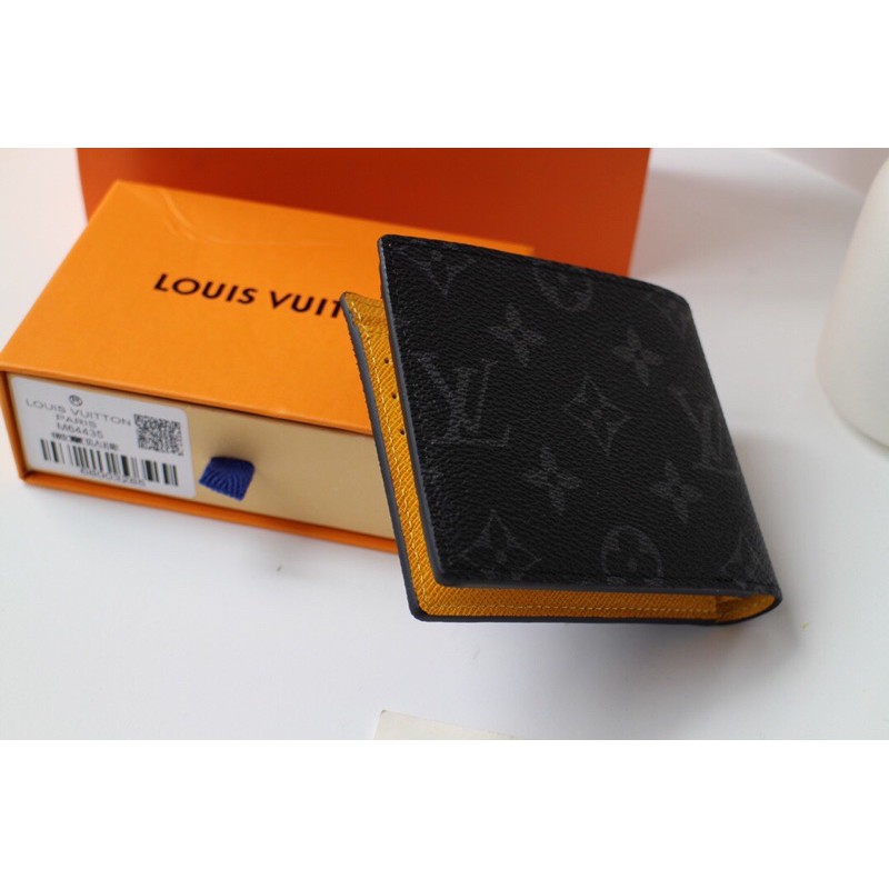 Ví da nam cao cấp thương hiệu Louis Vuitton LV Damier Graphite da thật