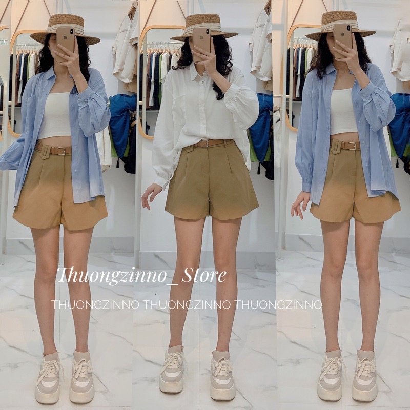 Áo sơ mi Lụa Đai kin tay phồng mới bảng màu tuyệt đẹp Áo sơ mi lụa Hàn Quốc tay bồng