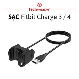 Cáp sạc chính hãng đồng hồ Fitbit Charge 3 | Sạc Fitbit Charge 4【Hàng Xịn | Có bảo hành | Sẵn hàng giao ngay】