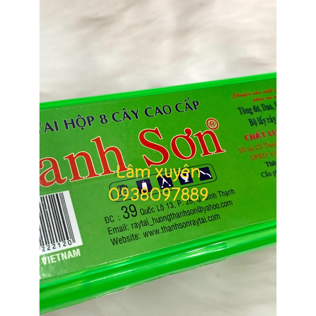 Dụng cụ lấy ráy tai 🔥GIÁ RẺ🔥 Thanh sơn hộp nhựa dạng bộ 8 món, dễ bảo quản, cây inox không rỉ sét, phù hợp mội gia đinh