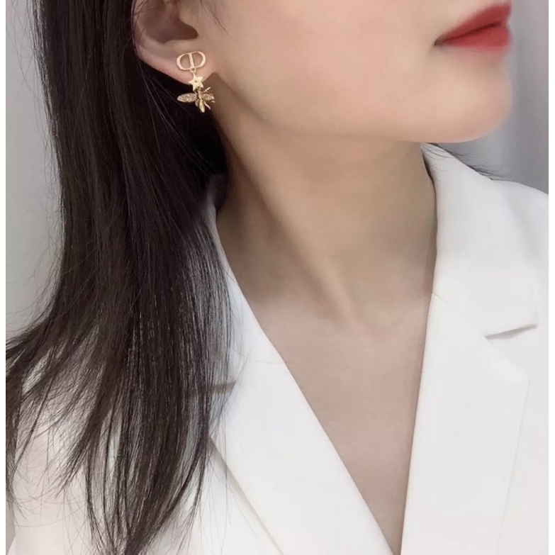 Bông tai con ong hiệu CD mạ vàng thời trang thanh lịch, phong cách