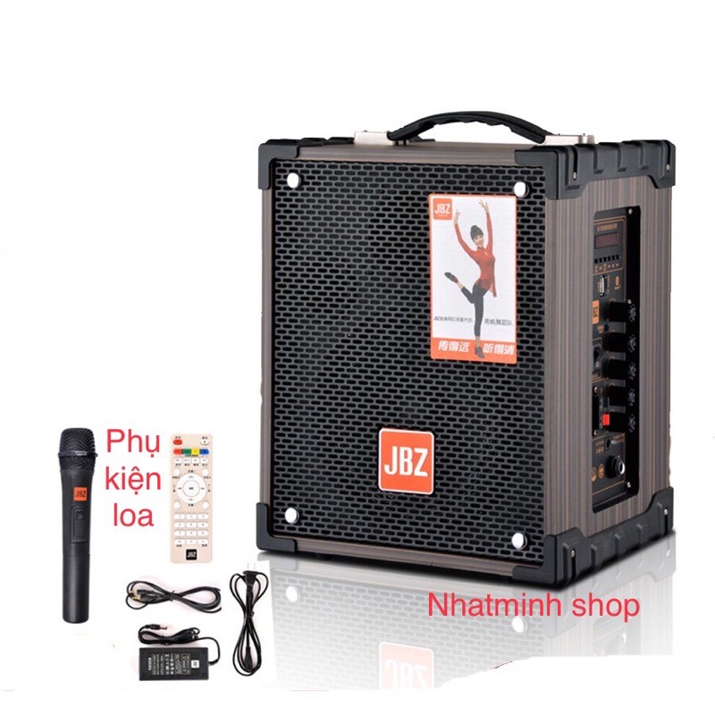 [Mã 254ELSALE giảm 7% đơn 300K] Loa kéo di động JBZ NE-106, loa karaoke 2 tấc, công suất max 120W