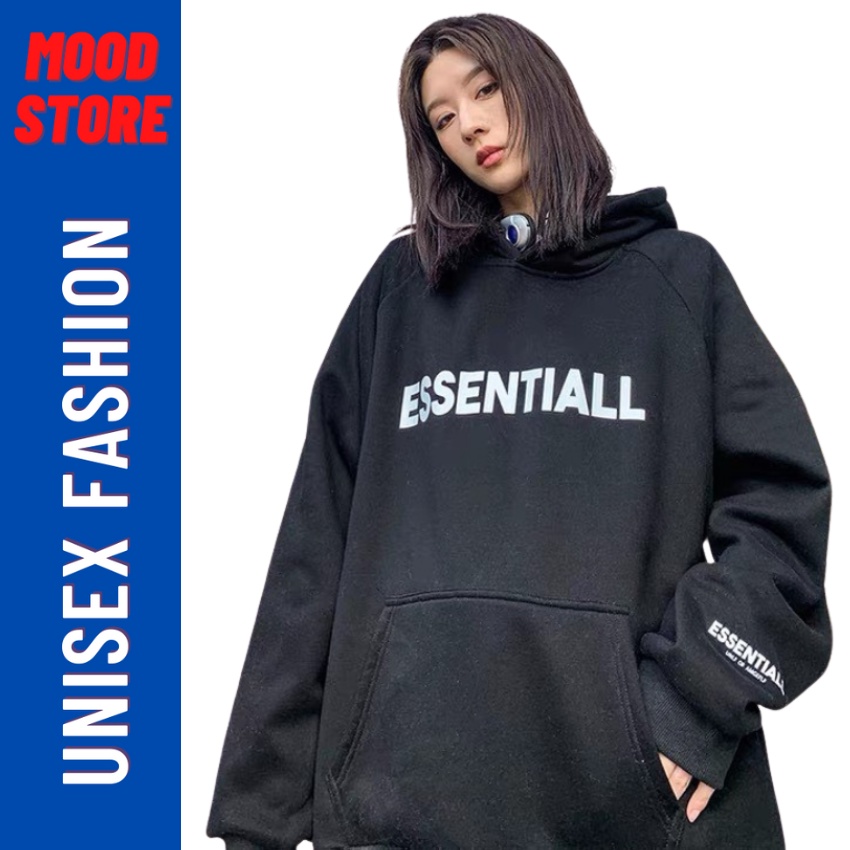 Áo hoodie form rộng có mũ chất liệu nỉ lót bông Mood Store mã MDHD005, áo khoác hoodie nam nữ kiểu dáng thể thao Hàn