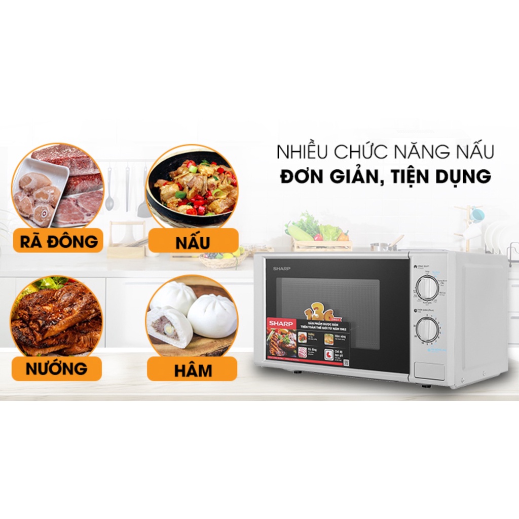 Lò vi sóng Sharp R-G228VN-SL 20 hàng chính hãng,mới 100%