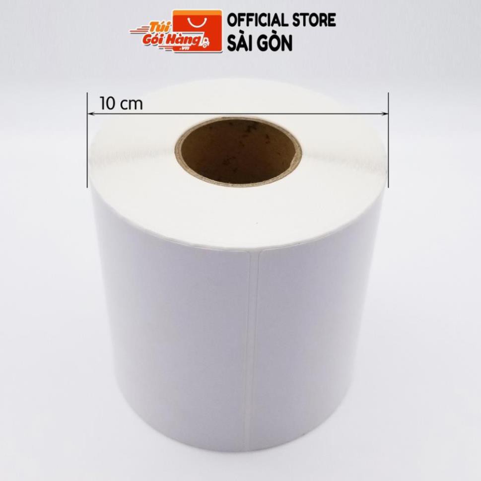 Giấy In Nhiệt  Khổ A6 100x150mm Dạng Cuộn 350 Tem In Đơn Shopee Có Sẵn Lớp Dán