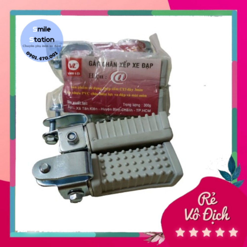 Gác chân xếp xe đạp mini