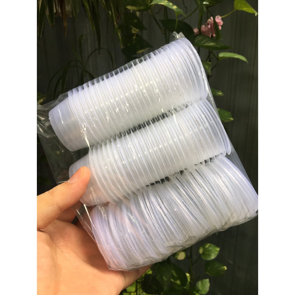 100 hộp nhựa đựng nước sốt , nước chấm , bánh flan - Size 40ml