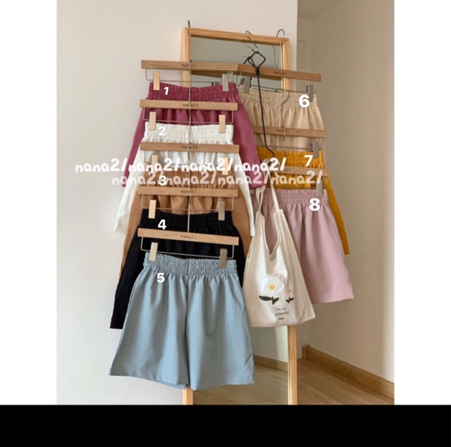 Quần short nhiều màu