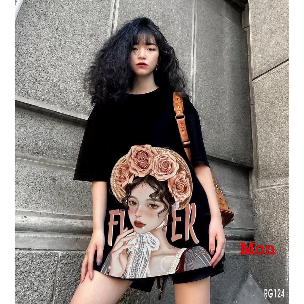 [SIÊU PHẨM]Áo thun loang CÔ GÁI siêu cute form lớn NG28221