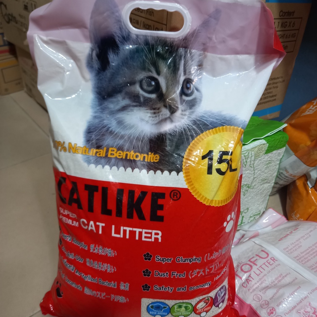Cát vệ sinh cho mèo Catlike 15L khử mùi vón cục